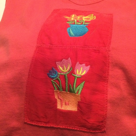 Johnny Was Vintage Red Tank Top Maxi Dress Size Large - Picture 3 of 12